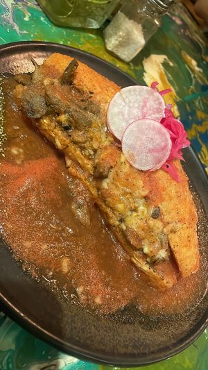 Torta ahogada de setas   at La Flaca - Americana in Guadalajara