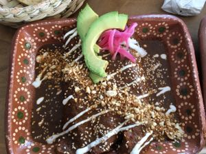 Enmoladas at La Flaca - Americana in Guadalajara