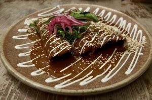 Enmoladas  at La Flaca - Americana in Guadalajara