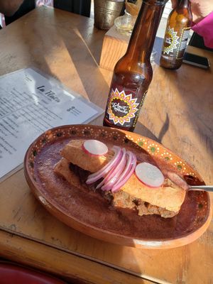 Tortas hogada at La Flaca - Americana in Guadalajara