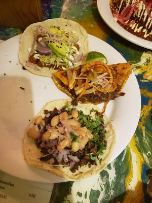 Variety of tacos, all were delicious at La Flaca - Americana in Guadalajara