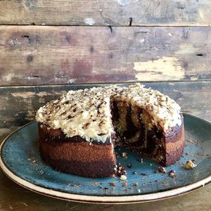 Vegan peanut butter cake at Exchange Coffee Shop & Kitchen in Bristol