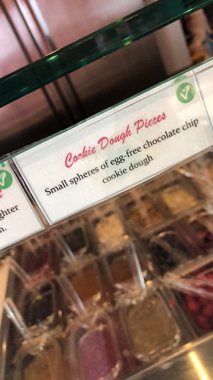 Vegan cookie dough topping at Wilton Creamery in Wilton Manors