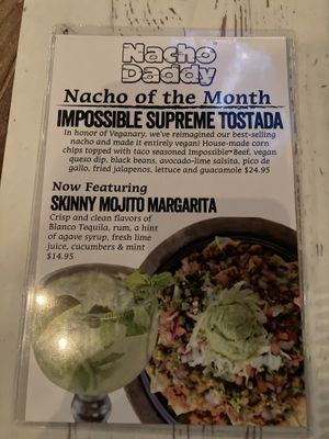 Menu  at Nacho Daddy - Summerlin in Las Vegas