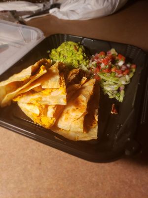 Vegan chicken quesadilla at Nacho Daddy - Summerlin in Las Vegas