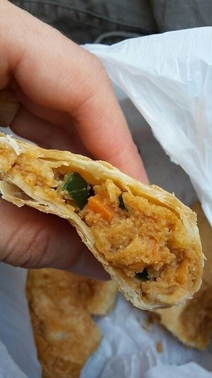 Hummus and verdures at El Viejo Almacen in Barcelona