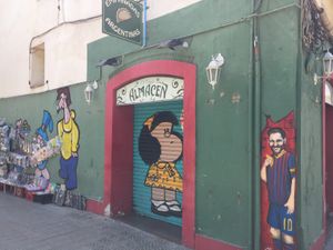 Messi at El Viejo Almacen in Barcelona