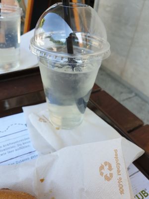 Elderflower drink at FreshSub in Stuttgart