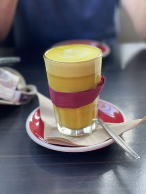 Turmeric Latte at Powerhouse Cafe in Hanmer Springs