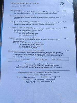  at Powerhouse Cafe in Hanmer Springs