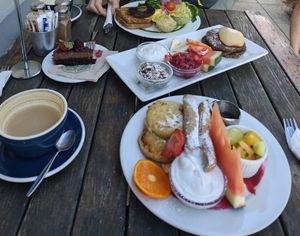 Different vegan brunch/breakfast options #Veganuary at Powerhouse Cafe in Hanmer Springs