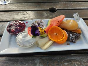 Amazing pancakes at Powerhouse Cafe in Hanmer Springs