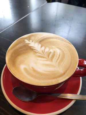 Oat latte  at Powerhouse Cafe in Hanmer Springs