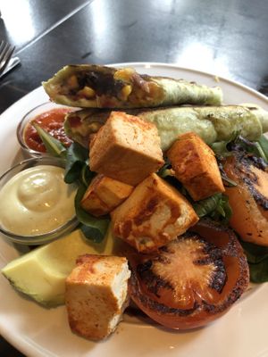 Brunch “burrito"  at Powerhouse Cafe in Hanmer Springs