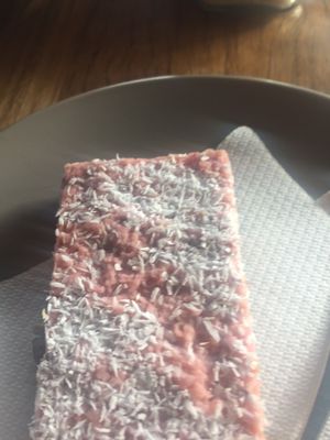 strawberry ";cheesecake"; at Onda Food House in Aireys Inlet