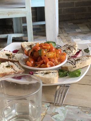 Bruschetta   at Veggitalia in Puerto Vallarta