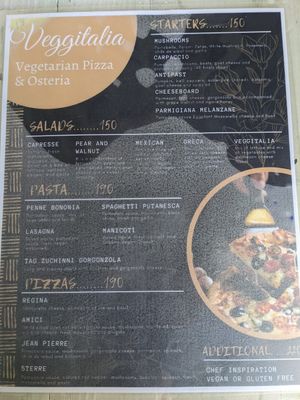 February 2022 menu at Veggitalia in Puerto Vallarta