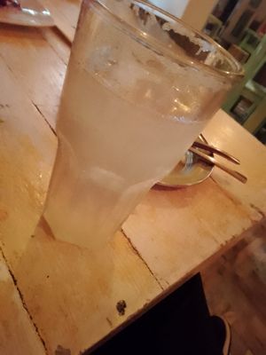 Lemonade at Veggitalia in Puerto Vallarta