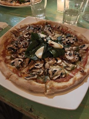 Vegan pizza 🍕   at Veggitalia in Puerto Vallarta