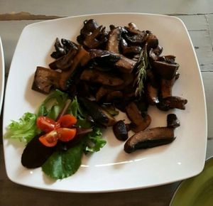 Portobello appetizer at Veggitalia in Puerto Vallarta