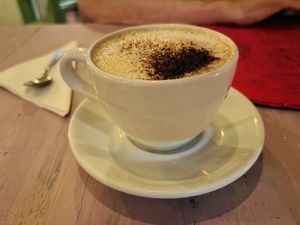 Cappuccino   at Veggitalia in Puerto Vallarta