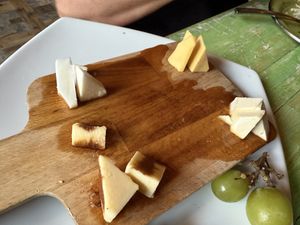 Cheeseboard. It was good, but I did have to ask for bread to go with it.  at Veggitalia in Puerto Vallarta