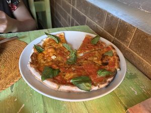 Pizza was great  at Veggitalia in Puerto Vallarta