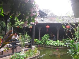 PEACEFUL at Ngu Ha Garden Vegetarian Restaurant in Hue