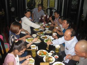 NGU HA SOLE DESTINATION GROUP at Ngu Ha Garden Vegetarian Restaurant in Hue