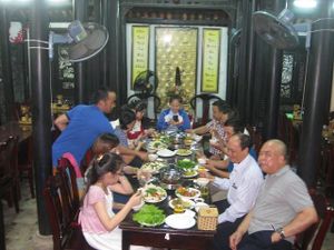NGU HA SOLE DESTINATION GROUP at Ngu Ha Garden Vegetarian Restaurant in Hue