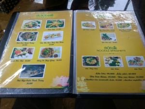 Menu 2 at Ngu Ha Garden Vegetarian Restaurant in Hue