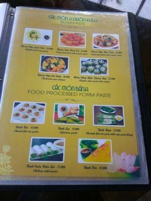 Menu 6 at Ngu Ha Garden Vegetarian Restaurant in Hue