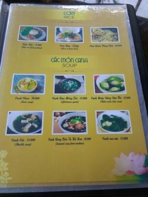 Menu 7 at Ngu Ha Garden Vegetarian Restaurant in Hue