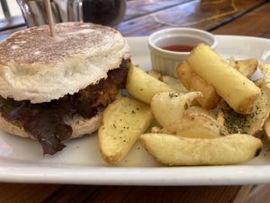 The chips were perfect.   at Dromedário in Sagres