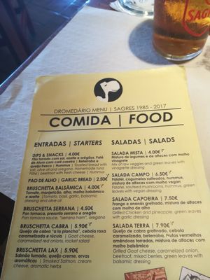 Carta at Dromedário in Sagres