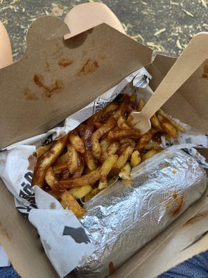 sweet chipotle sauce on chips   at Go Burrito in Lancaster