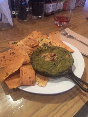 Vegan spinach dip at Greenleaf Gourmet Chop Shop - 17th St in Costa Mesa