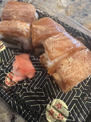 Salmon Sushi  at VeGreen in Duluth