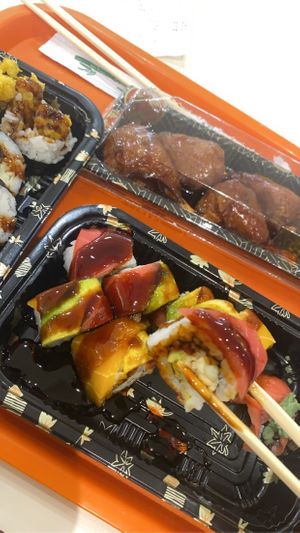 I ordered the Rainbow roll, Vegan Drumsticks in general tso sauce, and a Spider roll. It was delicious! I left stuffed ha! Definitely will be back next time I’m
in ATL.  at VeGreen in Duluth