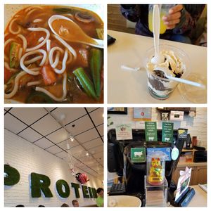 Vegreen food and restaurant collage at VeGreen in Duluth