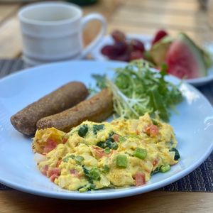 Vegan Scramble  #Veganuary at The Terrace Restaurant in Pasadena