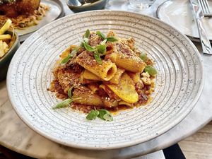 Vegan rigatoni  at Plants by Deliciously Ella in London