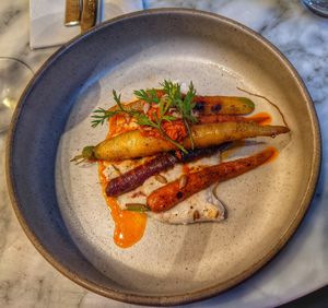 Grilled Spiced Carrots at Plants by Deliciously Ella in London