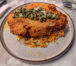 Cauliflower Schnitzel at Plants by Deliciously Ella in London