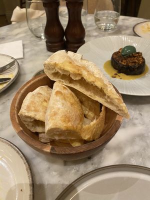 Flatbread starter  at Plants by Deliciously Ella in London