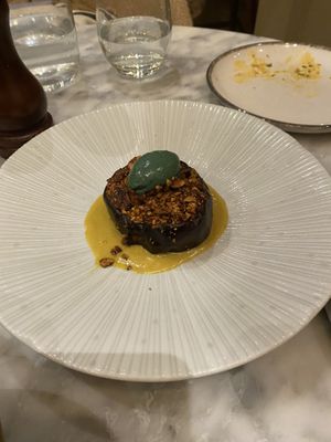 Aubergine starter  at Plants by Deliciously Ella in London