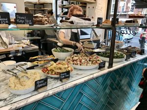 So much delicious food!  at Plants by Deliciously Ella in London