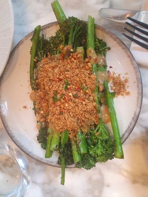 Charred Broccoli & Truffle at Plants by Deliciously Ella in London