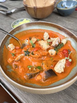 Tomato stew   at Plants by Deliciously Ella in London