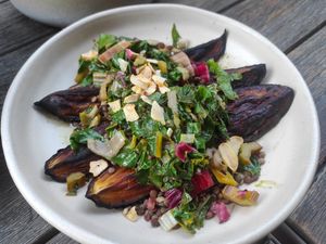 Eggplant at Plants by Deliciously Ella in London